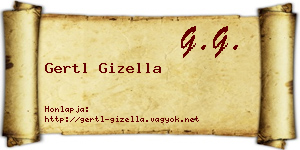 Gertl Gizella névjegykártya